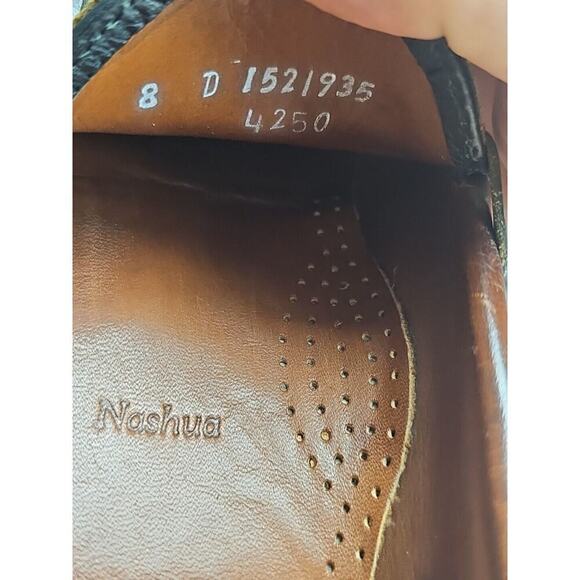 Allen edmunds Shoes Mens 8D Nashua tasssel loafer black/brown Slip On Preppy - Picture 10 of 11